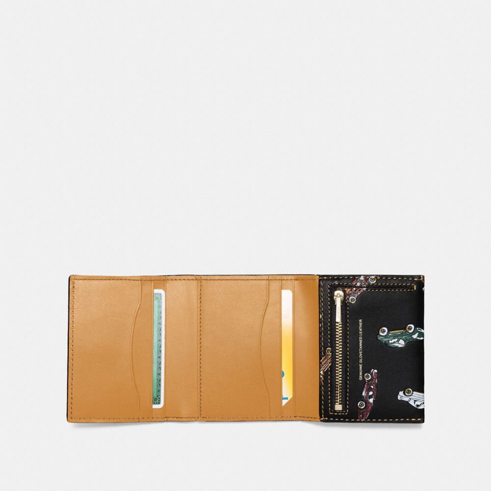 Small Trifold Wallet With Car Print
