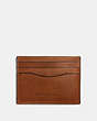COACH®,CARD CASE,Leather,Mini,Dark Saddle,Front View