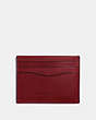 COACH®,CARD CASE,Leather,Mini,RUST,Front View