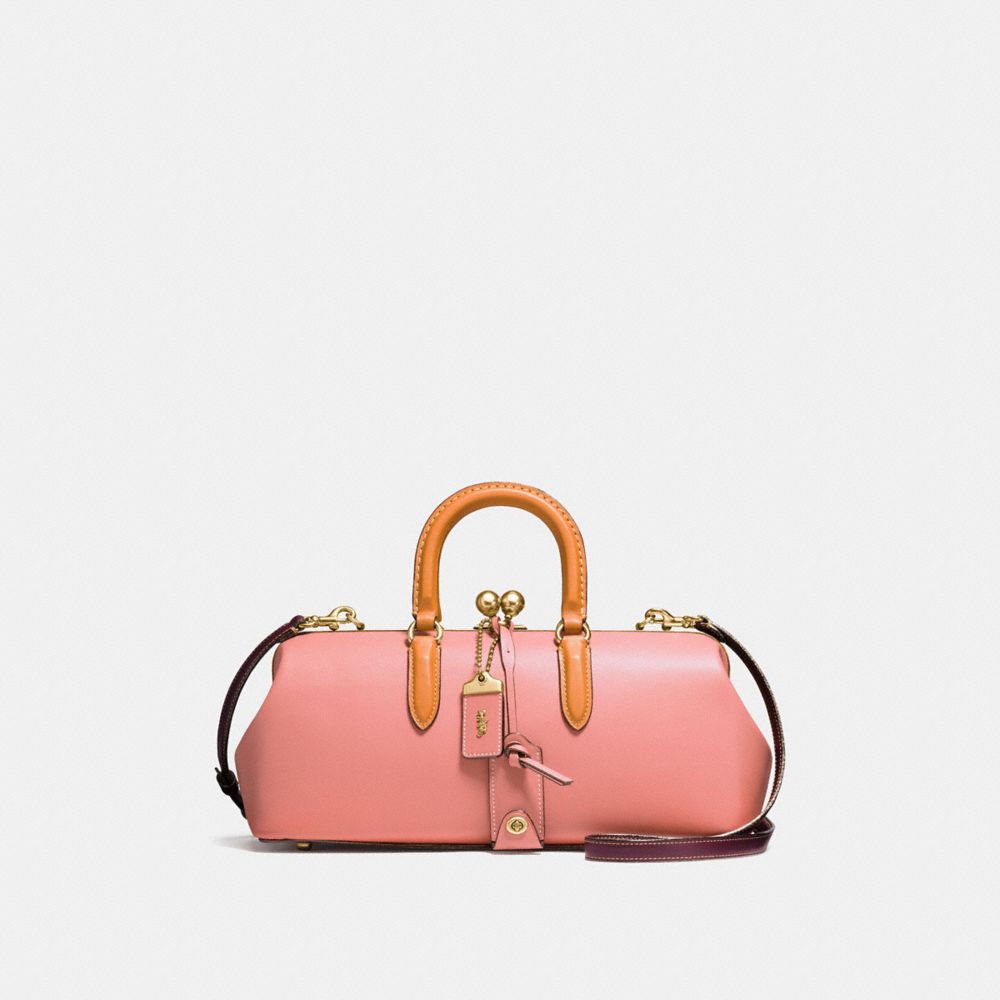 COACH COACH Kisslock Satchel 38 In Colorblock