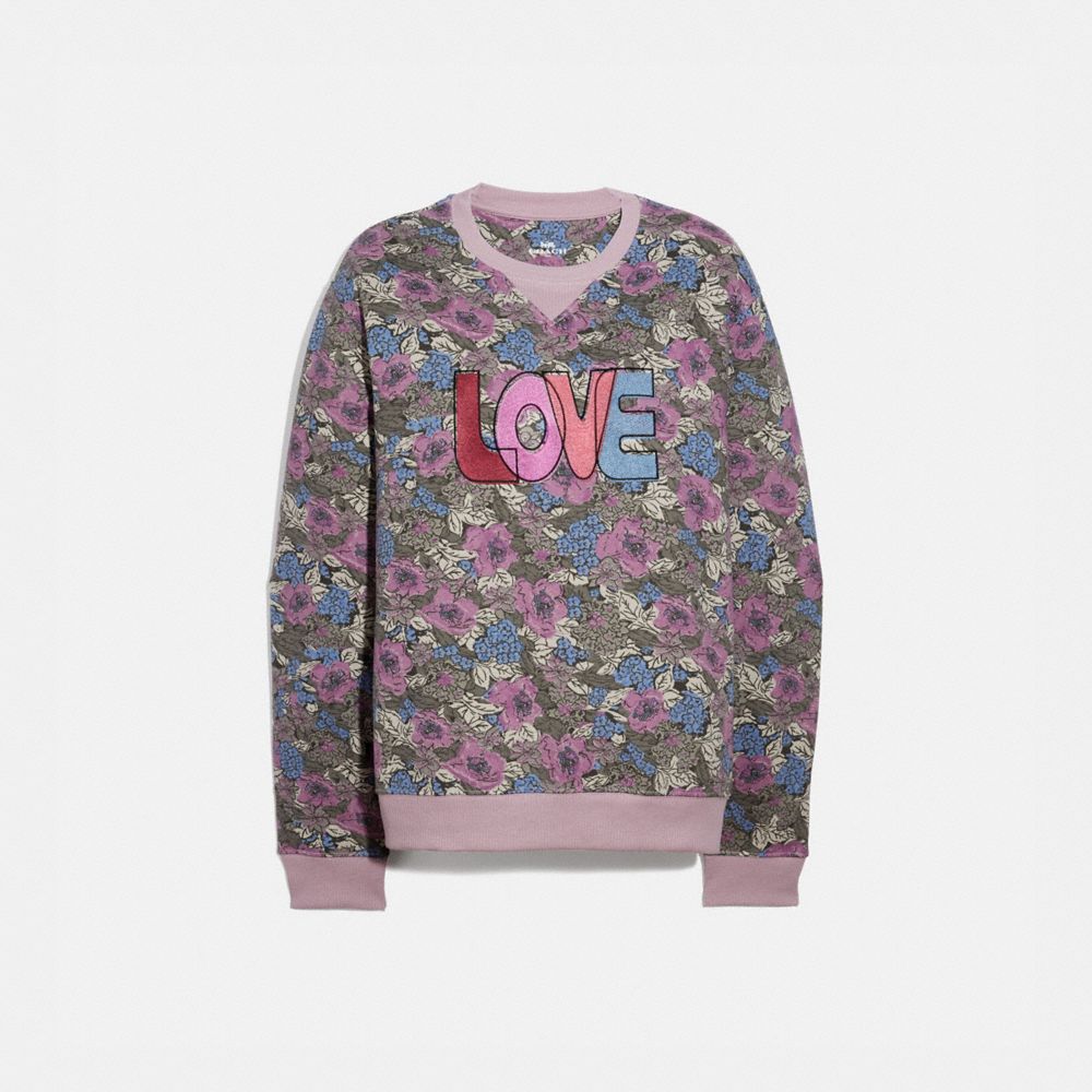 Sweatshirt Coach Pink size S International in Cotton - 26446510