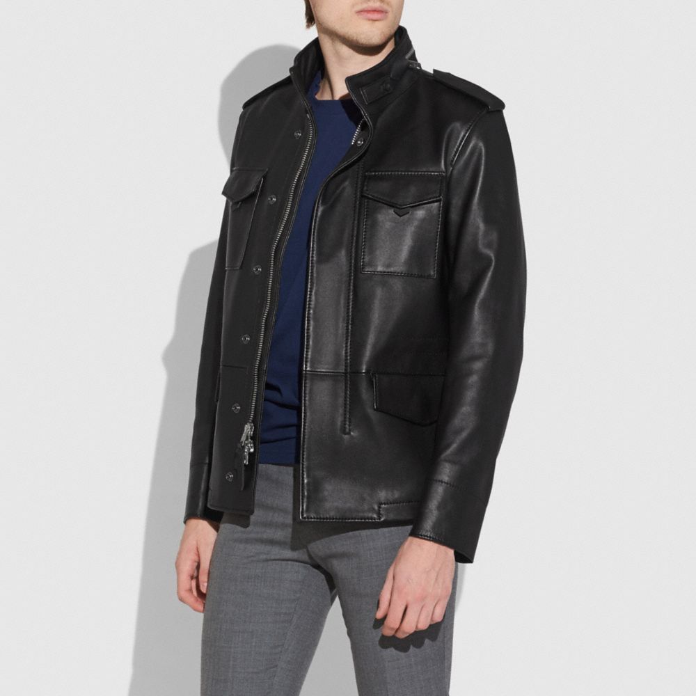 Leather m65 online jacket