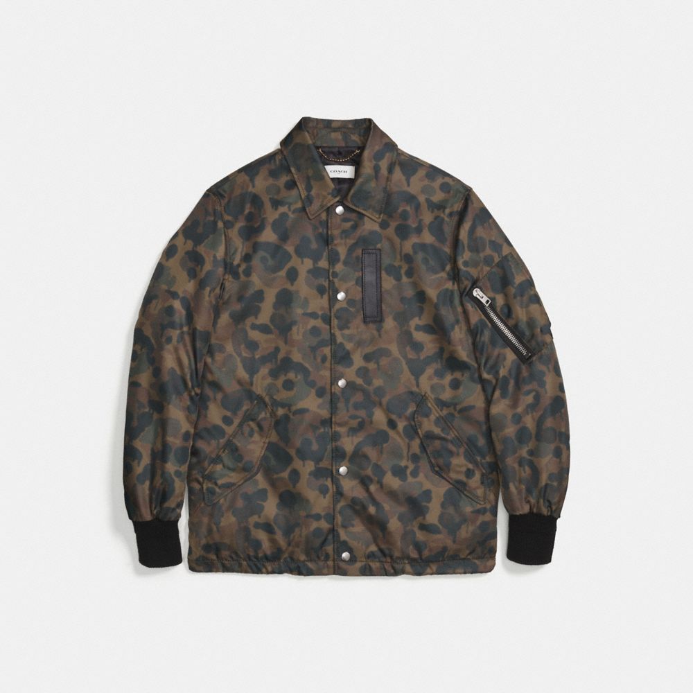 COACH®: Camo Print Coach's Jacket