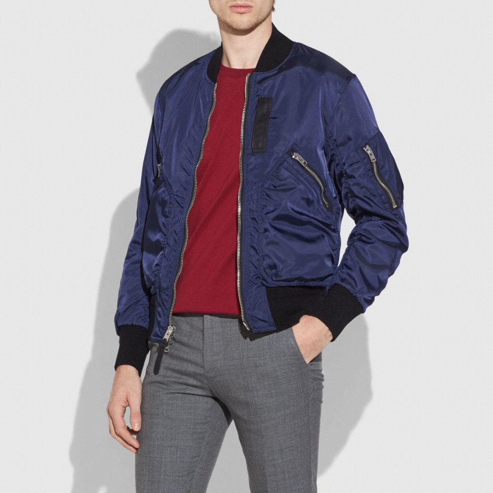 COACH MA-1 ネイビー COACH® | Ma 1 Jacket