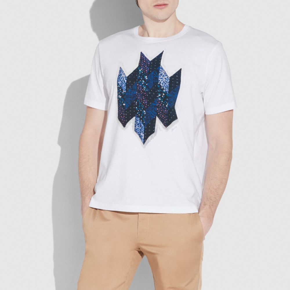 COACH®,Patchwork T Shirt,,Scale View