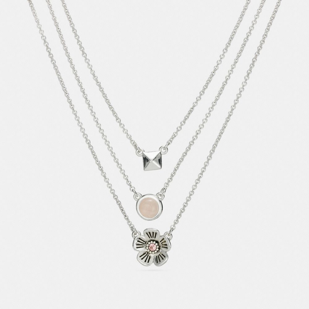 Tea Rose Multi Chain Necklace