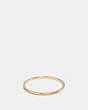 COACH®,DEMI-FINE SUNBURST SIMPLE BAND RING,Plated Brass,Gold,Front View