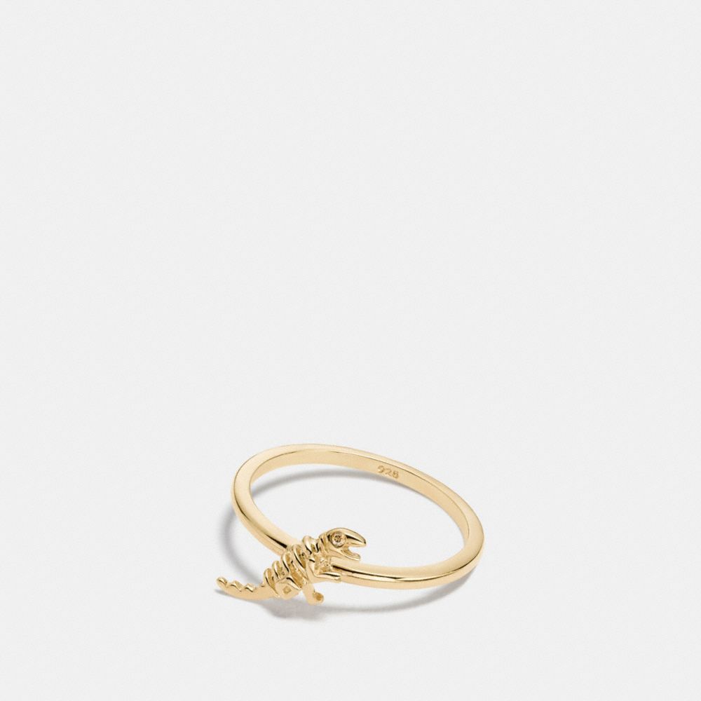 COACH®,Mini Demi Fine Rexy Ring,,Front View