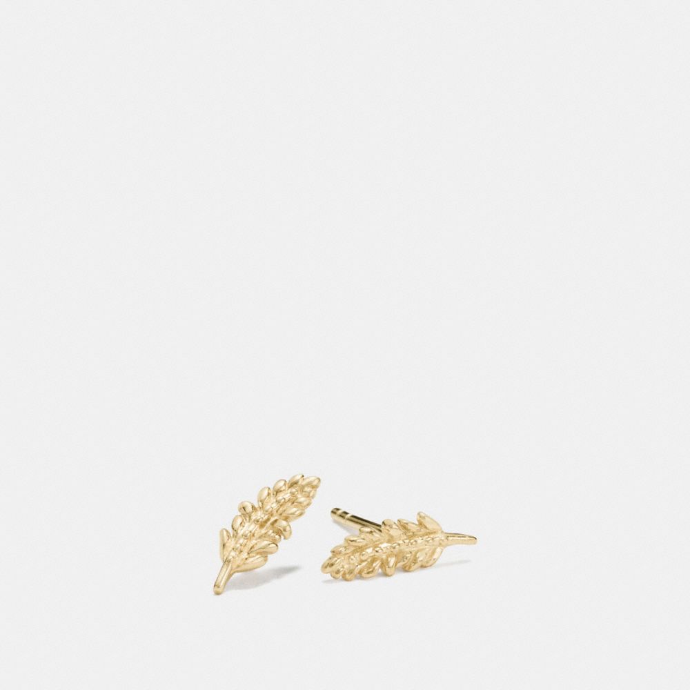 Mini Demi Fine Feather Stud Earrings