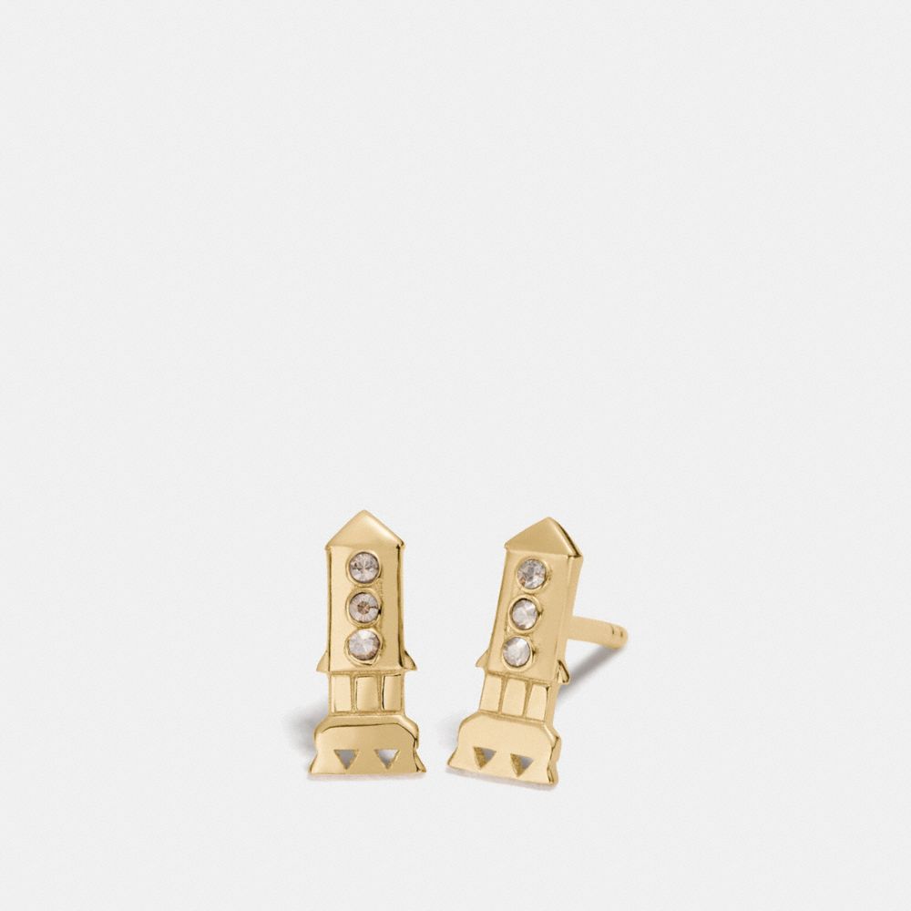 Mini Demi Fine Rocket Stud Earrings