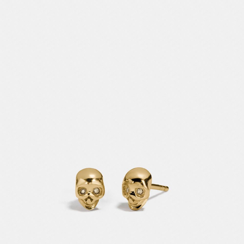 Mini Demi Fine Skull Stud Earrings