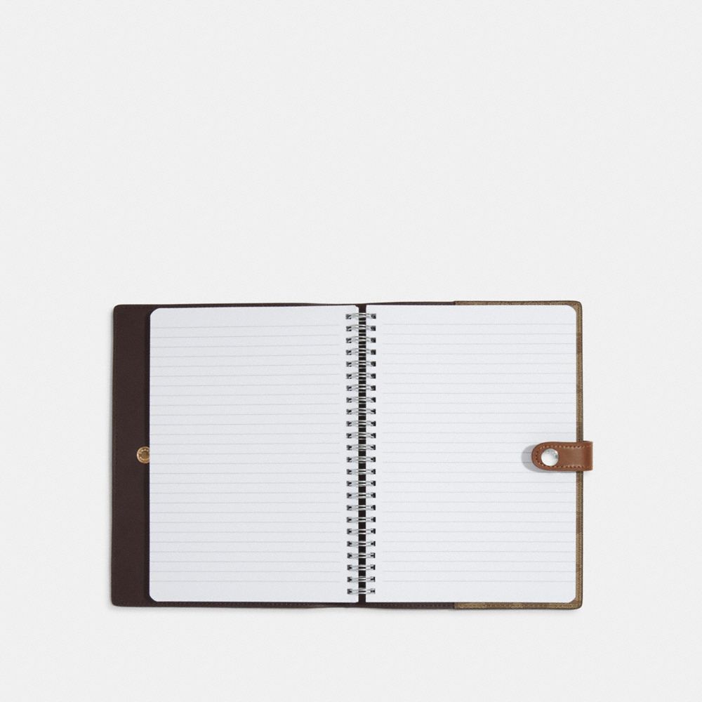 COACH® Outlet  Notebook In Signature Canvas