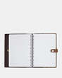 COACH®,NOTEBOOK IN SIGNATURE CANVAS,pvc,KHAKI,Inside View,Top View