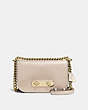 COACH®,Cuir,Or Clair/Platine,Front View