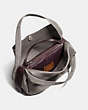 COACH®,BANDIT HOBO 39,Suede,Large,Black Copper/Heather Grey,Inside View,Top View