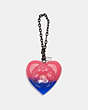 COACH®,COACH X RICHARD BERNSTEIN JELLO HEART BAG CHARM,resin,V5/Pink Blue,Front View
