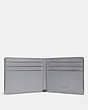 COACH®,SLIM BILLFOLD WALLET,Leather,HEATHER GREY,Inside View,Top View