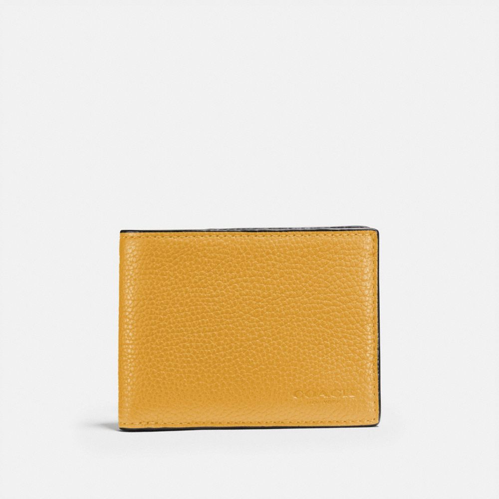 Coach slim discount billfold wallet price