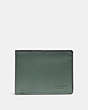 COACH®,SLIM BILLFOLD WALLET,Leather,Agate,Front View
