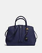 COACH®,COOPER CARRYALL,Leather,Large,Brass/CADET,Front View