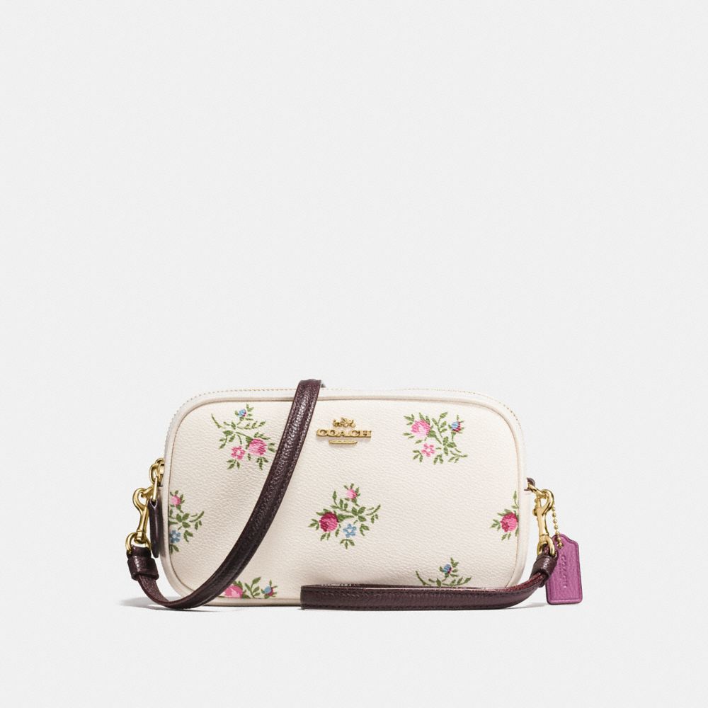 Coach crossbody bag with flowers sale