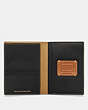 COACH®,PASSPORT CASE,Leather,Black,Inside View,Top View