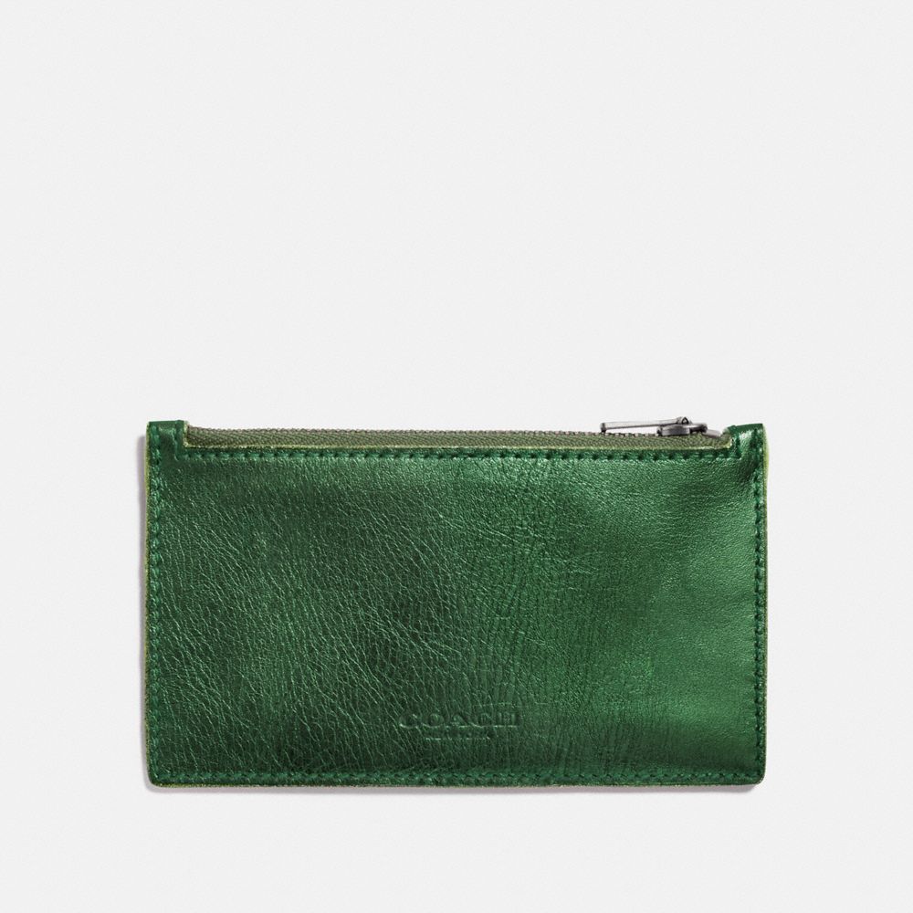 COACH®,Zip Card Case,,Front View