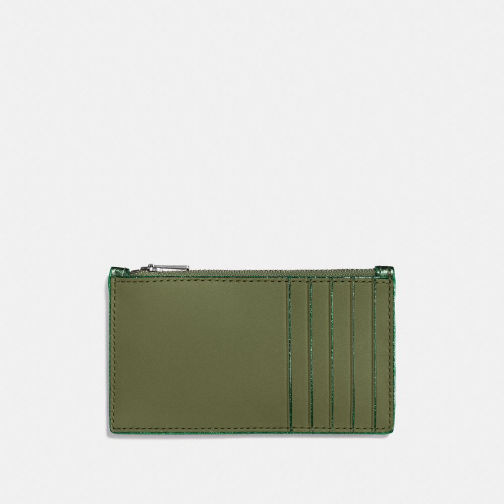 COACH®,Zip Card Case,,Back View