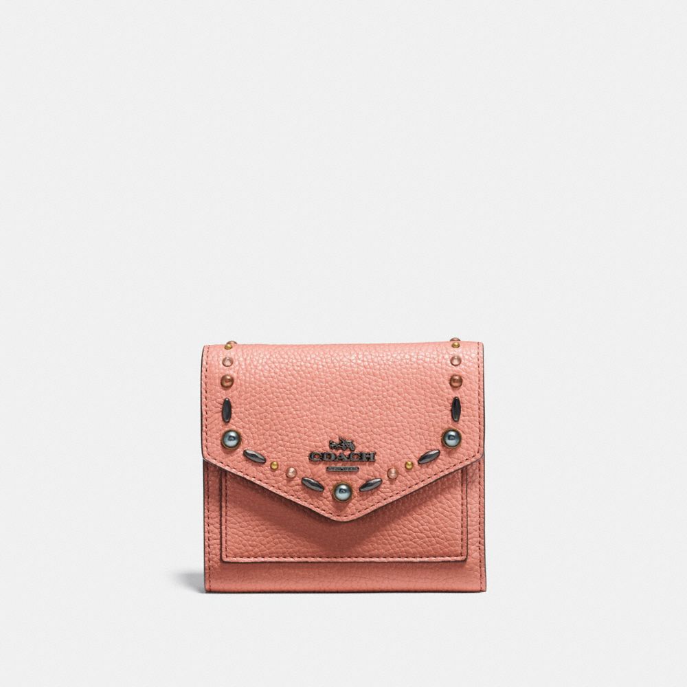 Small Wallet With Prairie Rivets