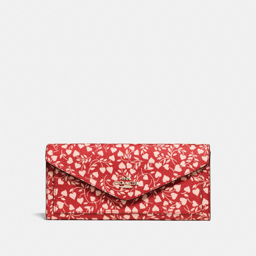 Coach BOXED 2024 SOFT WALLET IN BUTTERFLY DOT PRINT COATED CANVAS (COACH F59334)