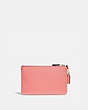 COACH®,SMALL WRISTLET,Pebbled Leather,Medium,Brass/Candy Pink,Back View