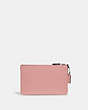COACH®,SMALL WRISTLET,Pebbled Leather,Medium,Pewter/Carnation,Back View
