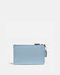 COACH®,SMALL WRISTLET,Pebbled Leather,Medium,Pewter/Waterfall,Back View