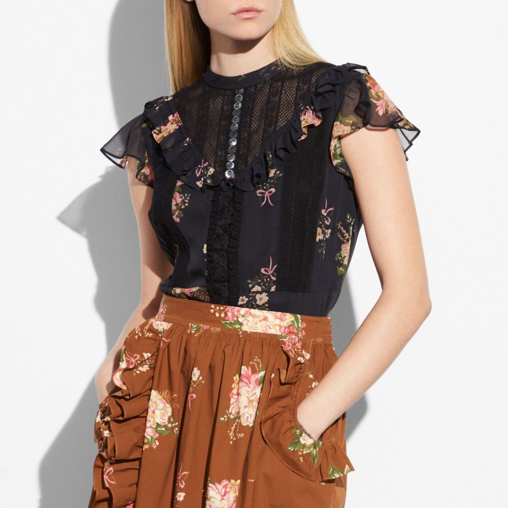 Lacework Western Blouse