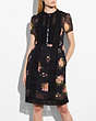 COACH®,LACEWORK DRESS,Mixed Material,Black,Scale View