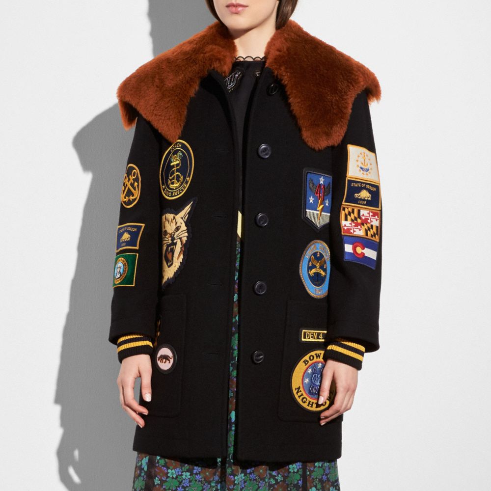 Coach hotsell military jacket