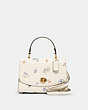 COACH®,TILLY TOP HANDLE WITH DANDELION FLORAL PRINT,pvc,Gold/Chalk/ Blue Multi,Front View