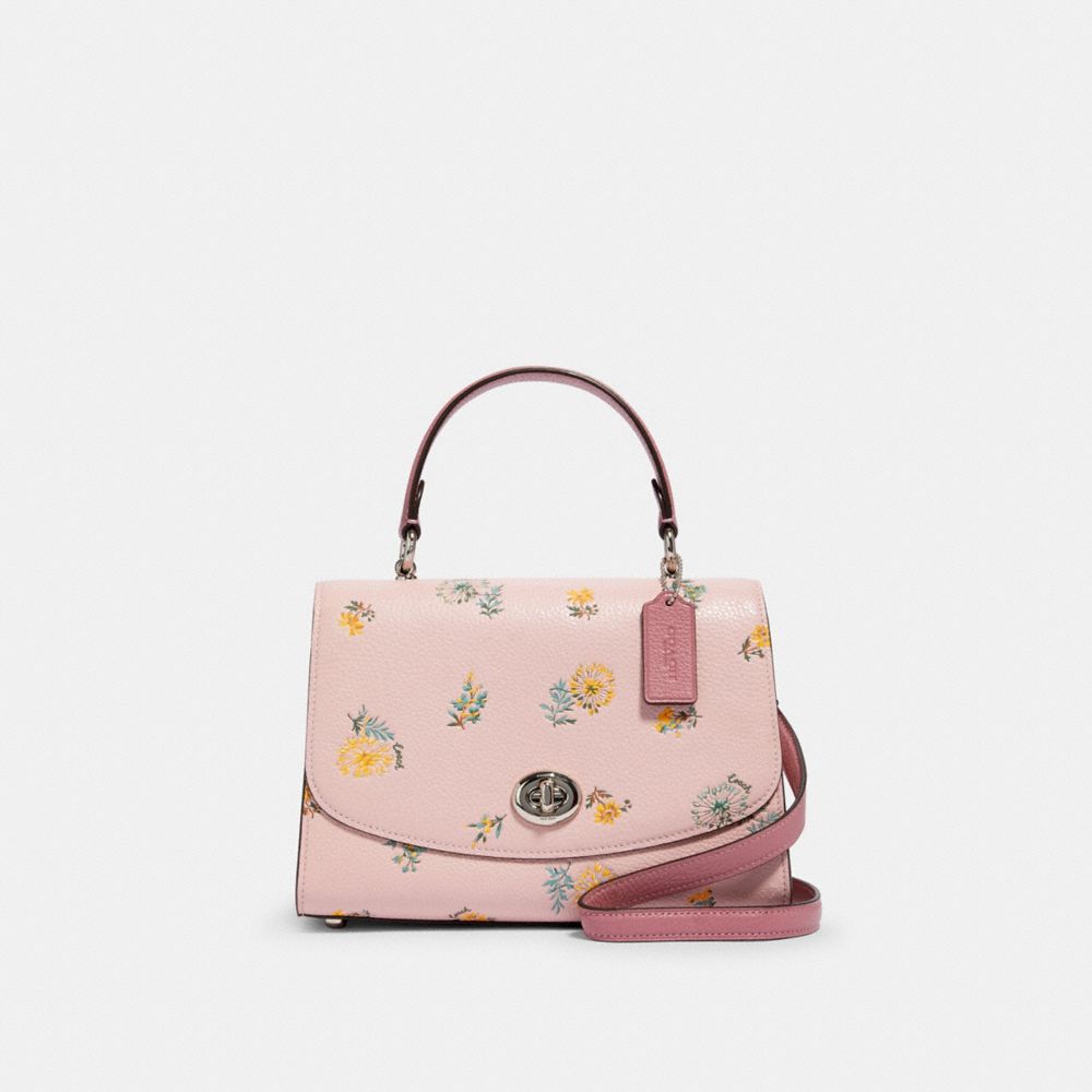 COACH Tilly Top Handle PINK Dandelion Floral Bag, Bag+Wallet SET OR  Crossbody