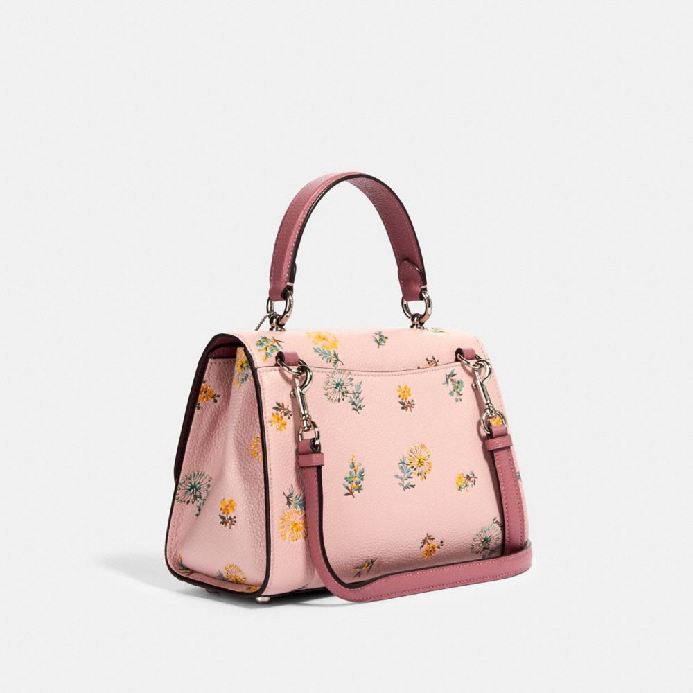 COACH Micro Tilly Top Handle with Dandelion Floral Print