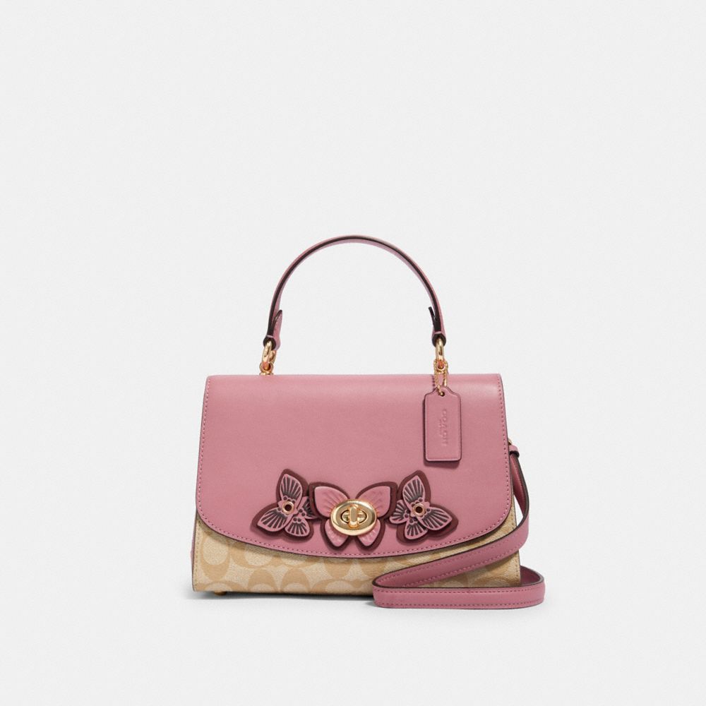 COACH Tilly Top Handle Bag Satchel in Pink