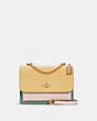 COACH®,KLARE CROSSBODY BAG IN COLORBLOCK,Leather,Medium,Gold/Vanilla Cream Multi,Front View