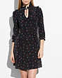 COACH®,WESTERN SHIRT DRESS,Mixed Material,Black,Scale View