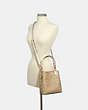 COACH®,SMALL TOWN BUCKET BAG IN SIGNATURE CANVAS,Leather,Medium,Gold/Light Khaki Chalk,Alternate View