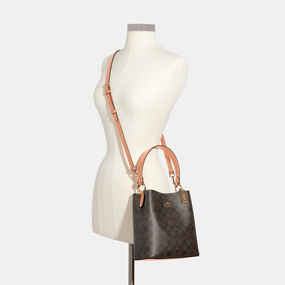 COACH®,Small Town Bucket Bag In Signature Canvas,,Alternate View