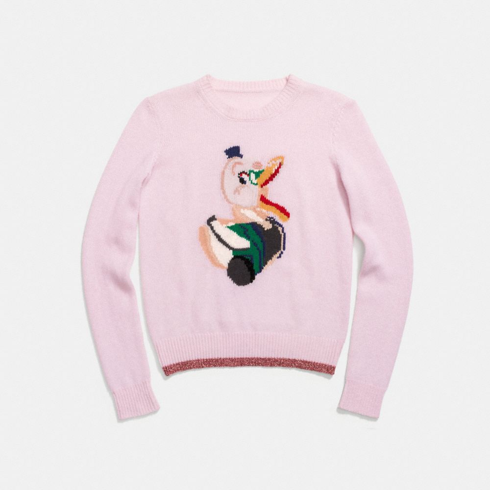 COACH Duck Intarsia Sweater COACH