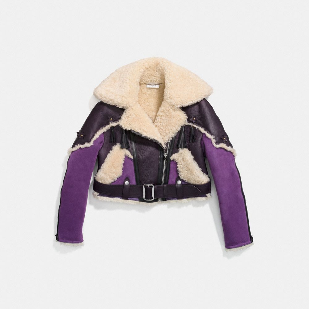 Purple aviator jacket best sale