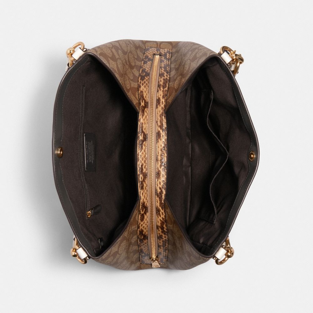 Hallie Shoulder Bag In Signature Canvas