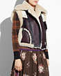 COACH®,WESTERN AVIATOR VEST,Shearling,PARCHMENT,Scale View