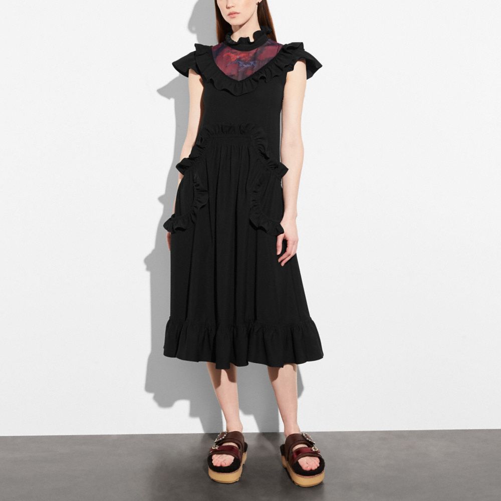 Sleeveless Ruffle Dress