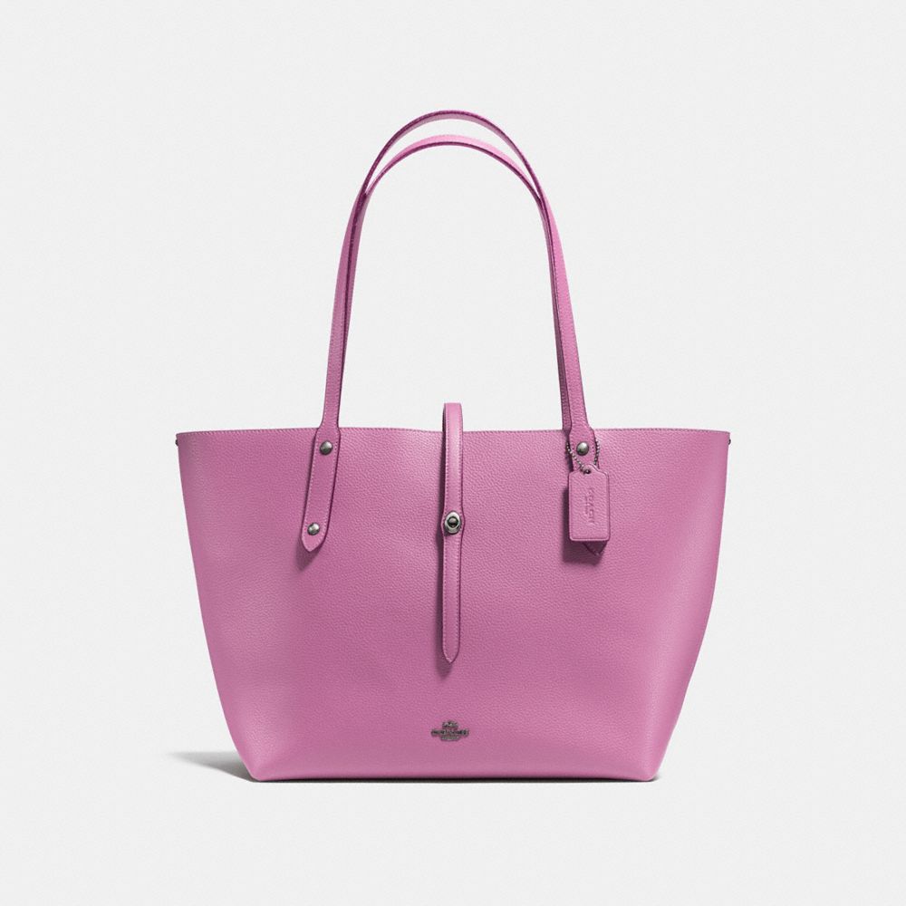 COACH®,Market Tote With Metallic Interior,,Front View